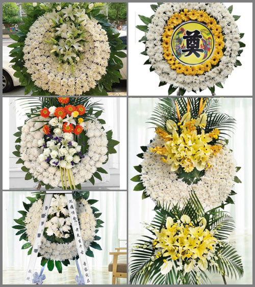 山西晋中灵石县静升镇南原村花圈速递